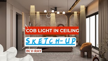 HOW TO CREATE COB OR IES LIGHT IN SKETCHUP VRAY #sketchup #vray