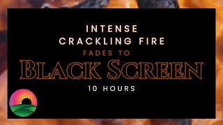 Intense Crackling Fire - Fades to Black Screen for Sleep, Focus or Study by Zen Prairie 54 views 2 months ago 10 hours