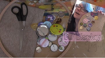 Super Easy! DIY Enamel Pin Embroidery Hoop Display Tutorial