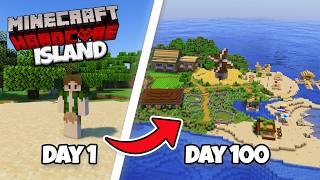 I Survived 100 Days on a DESERTED ISLAND in Minecraft Hardcore