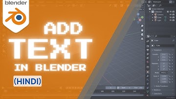 blender text - Hindi tutorial