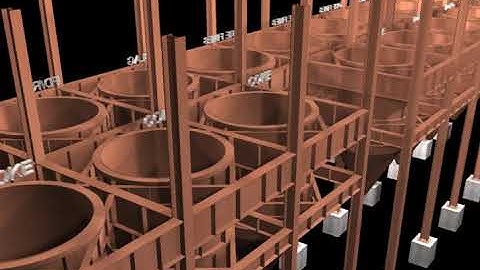 3Ds Max Animation Sequence - Structural Steel Building