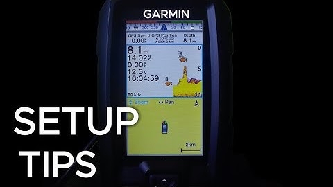 #Garmin Striker Vivid 4CV tutorial : How to get the right settings on your Garmin Fish Finder