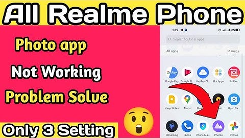 All Realme Phone Gallery app Not Working Problem Solve || Photo App Not Working
