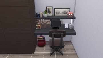 The Sims 4 Guide to Stark Contrast Floating Desk (FUNCTIONAL)
