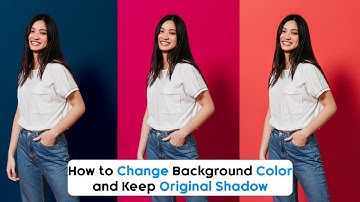 How to Change Background Color and Keep Original Shadow - 1 Minute Tutorial
