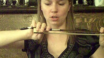 How to hold the violin/fiddle bow - beginners
