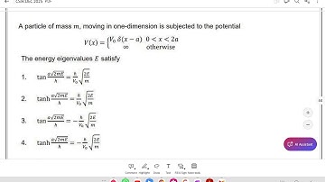 Csir Net Jrf dec 2024 Quantum mechanics solution