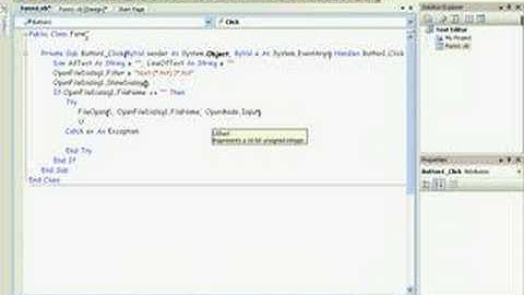 Visual Basic 2008  - Text Editor