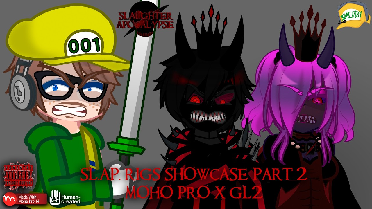 Gach Rigs Sl.Ap. Character Rigs WIP 2 (Showcase) | Moho Pro 14.4 | Gacha Horror ...