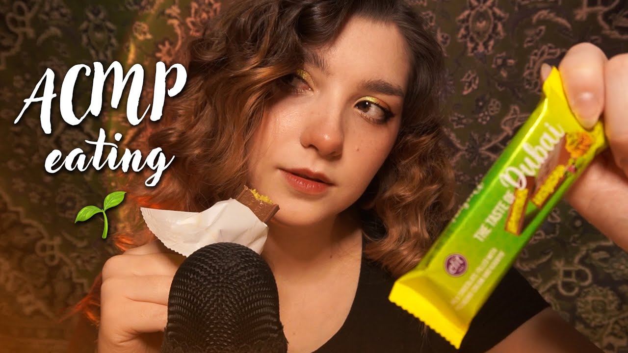АСМР 🌱 итинг дубайского шоколада, который мы заслужили // ASMR dubai chocolate ✨ beatrisius asmr