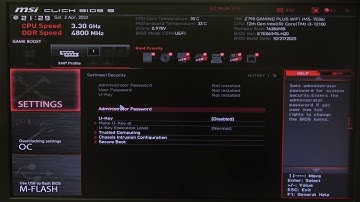 How To Set Up Admin Password On MSI Gaming Series Motherboard MP4