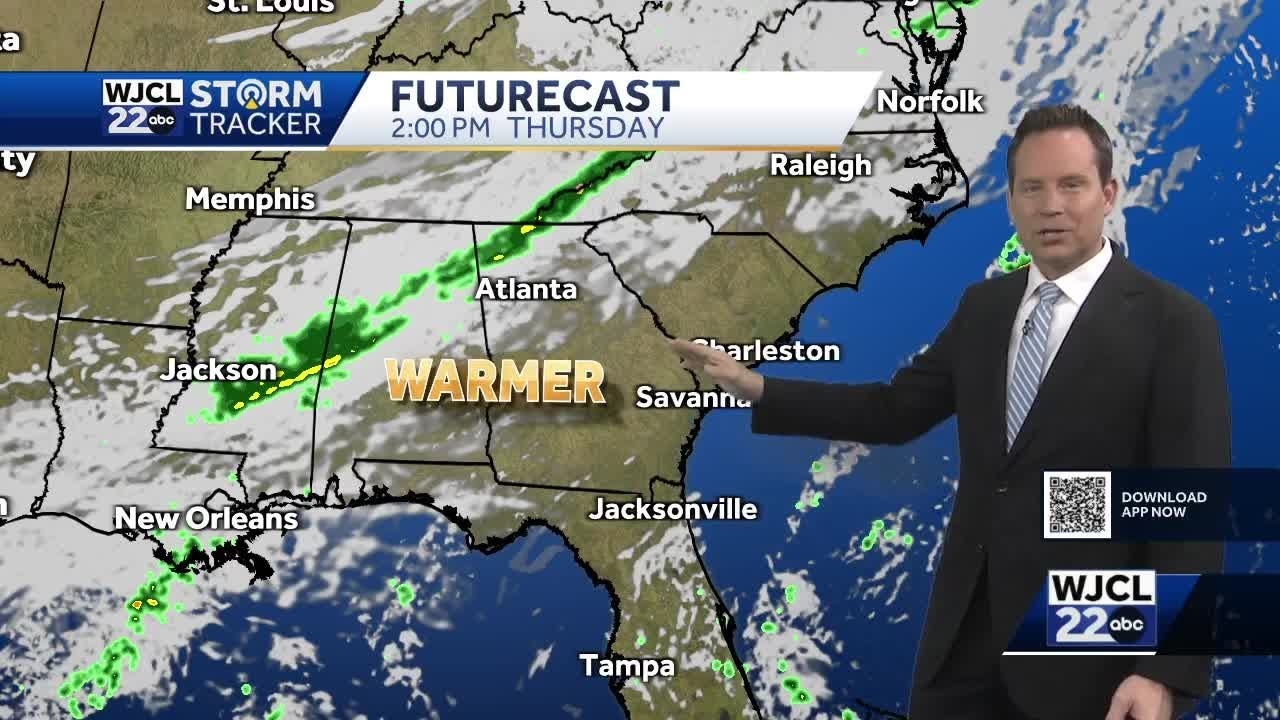 Tracking warmer temperatures and the next chance of rain - YouTube