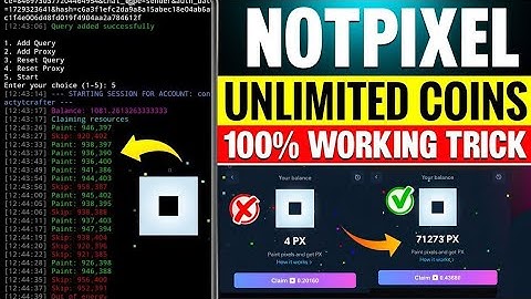 😱Unlimited Not Pixel Coin Script Hack🧐 ✅🪙 Full Process Video Android And Pc Worked Trick ✅🪙👛