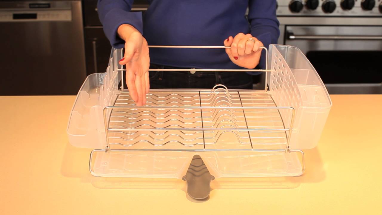 dish rack, stainless folding - Whisk