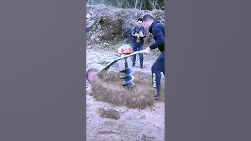 The process of planting trees and drilling holes - good machinery can make the work more efficient