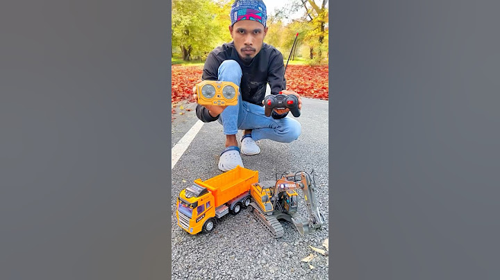 Unboxing 🔥 Big Construction RC Excavator and Dump Truck Test