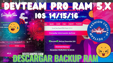 Bypasscode ios 15/16 Deveteam Pro RAM | COMO Bajar el backup | iOS 16 CON SEÑAL SIN JAILBREAK