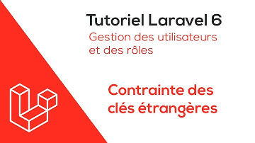 Laravel 6 - Gestion des utilisateurs et des rôles - Contrainte de clés étrangères