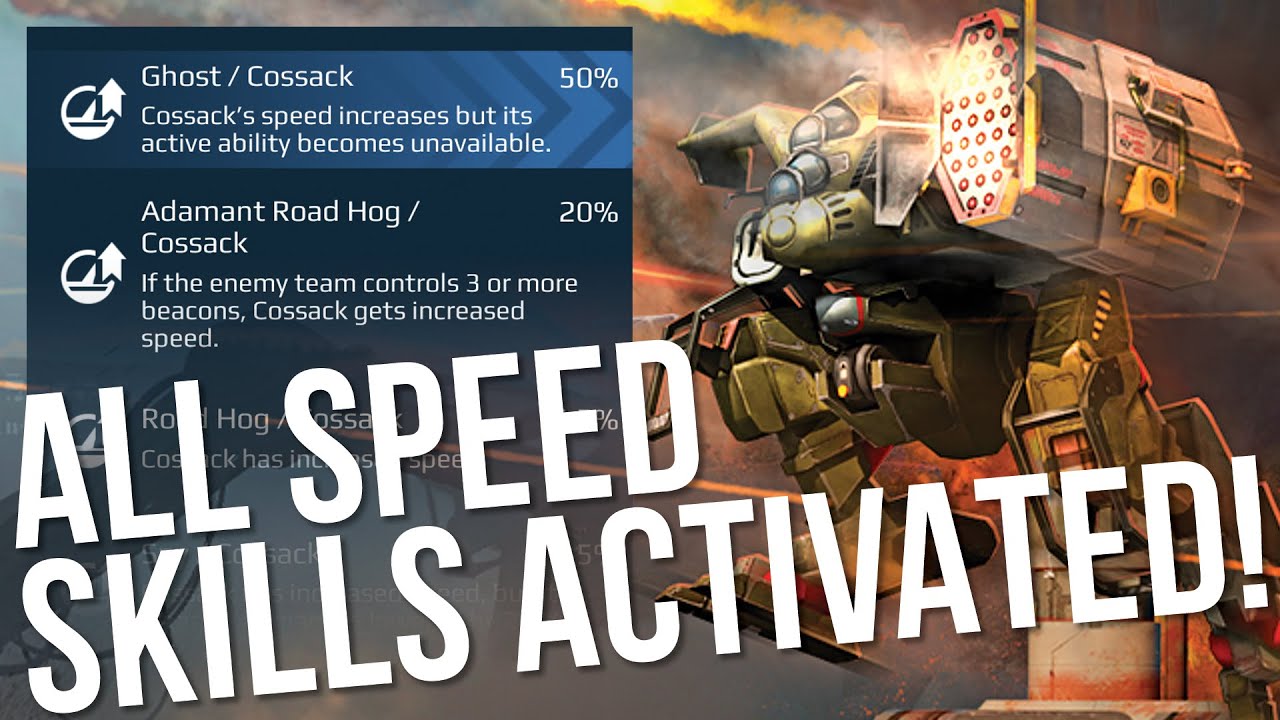 War Robots - Special Ghost Pilot Skill Turns Cossack Into Speedster |  Cossack Gameplay - YouTube