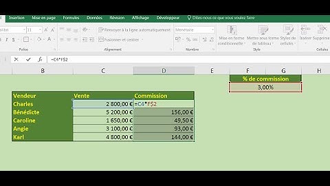 Reproduire un calcul Excel avec une cellule fixe