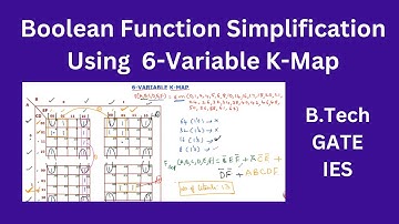 10.4 Boolean Function (SOP & POS) Simplification | 6-Variable K-Map | B.Tech, GATE, IES |  తెలుగు