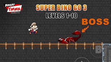 Super Bino Go 3 - Levels 1-10 + BOSS (Android Gameplay)