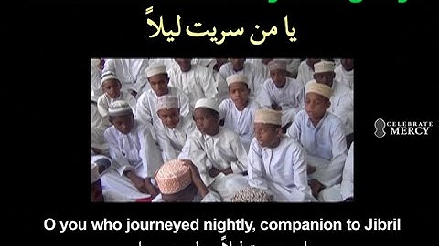 Isra & Miraj Song (with English): O You Who Journeyed Nightly