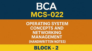 IGNOU BCA MCS 022 BLOCK-2 NOTES