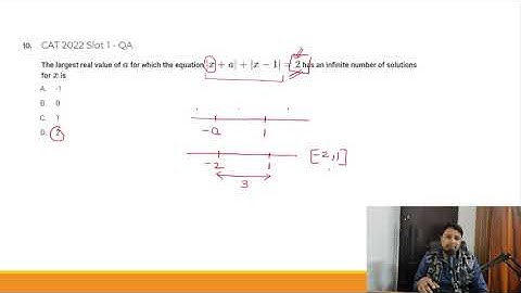 CAT 2022 slot 1 Question 10|| the largest possible value of a for the equation #cat #cat2025
