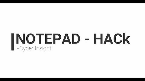 Notepad Hack | Tip and Tricks using CMD | Hide text file