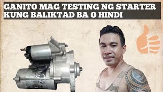 ganito magtesting ng starter motor,kung umandar ba tlaga ng good,or baliktad ba ang ikot. #youtube