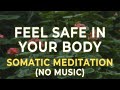 Feel Safe In Your Body Again Somatic Meditation For Nervous System Healing No Music 