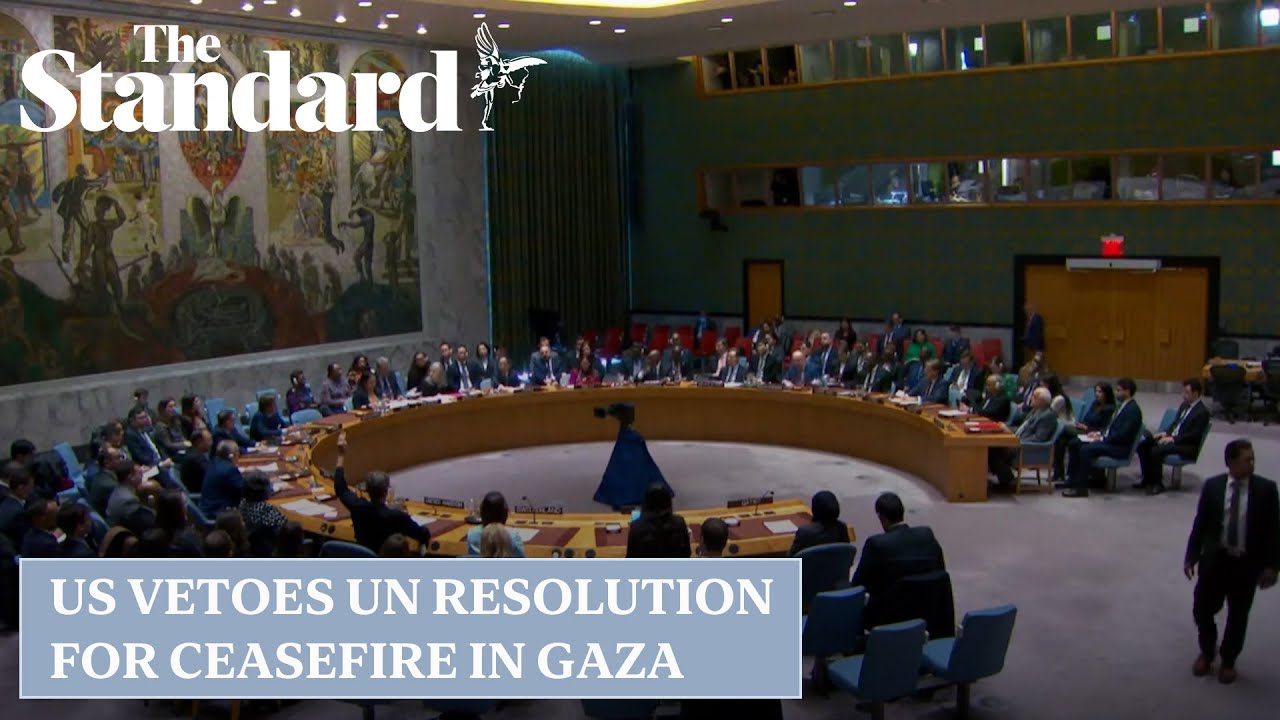 Israel-Hamas war: US vetoes UN resolution demanding immediate humanitarian ceasefire in Gaza