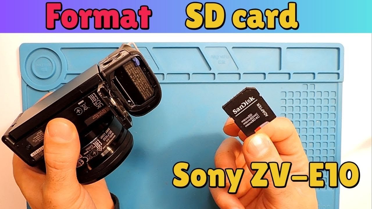 How To: Format Sony ZV-e10 SD card (tutorial) - YouTube
