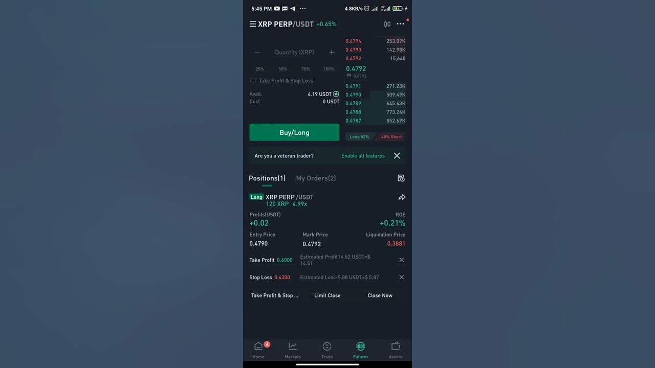 How to Set Stop Loss and Take Profit for Futures Trade on Kucoin