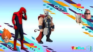 wrong head matching video for toddlers hero head matching game with Thor disney infinity 3 0