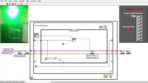 Secuencia de leds - LabVIEW
