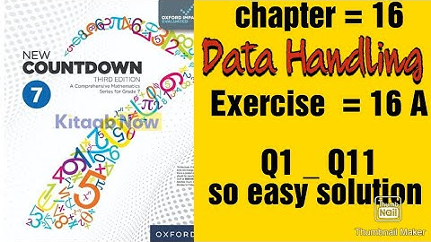 oxford new countdown book 7 third edition || chapter 16 || Exercise 16A complete