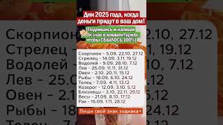 Дни 2025 года, когда можно выиграть лотерею!