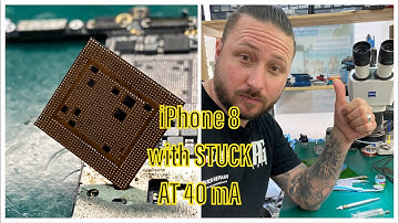 MASTERWORK - iPHONE 8 WITH STUCK AT 40 mA - CPU DISCONNECTED - TROUBLESHOOTING