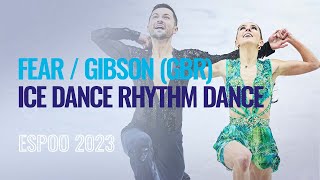 FEAR / GIBSON (GBR) | Ice Dance Rhythm Dance | Espoo 2023 | #EuroFigure