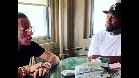 50 Cent gives 6ix9ine new necklace inhaler made of diamonds - "Im the fastest in the world"