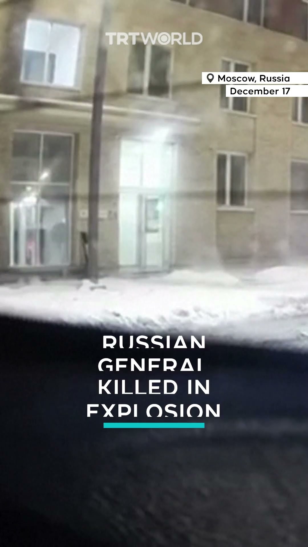 Dashcam footage shows explosion that killed Russian general