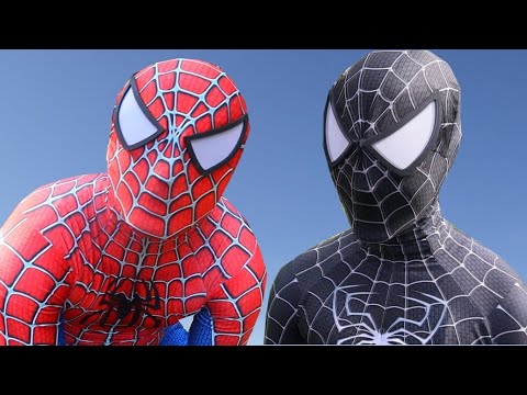 Spiderman VS Black Spiderman - YouTube