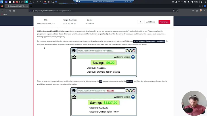 Broken Access Control (IDOR Challenge) | THM Series: Web Hacking Fundamentals #3