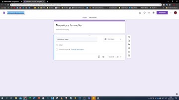 Google Formulieren - Formulier aanmaken en opslaan