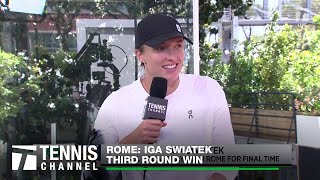 Iga Swiatek Admires Rafael Nadal | 2024 Rome Third Round