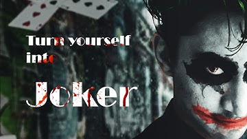 How to turn yourself into Joker | Photoshop tutorial