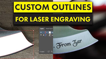 Create Custom Outlines for Engraving with Illustrator and LightBurn | Works with EZCAD!